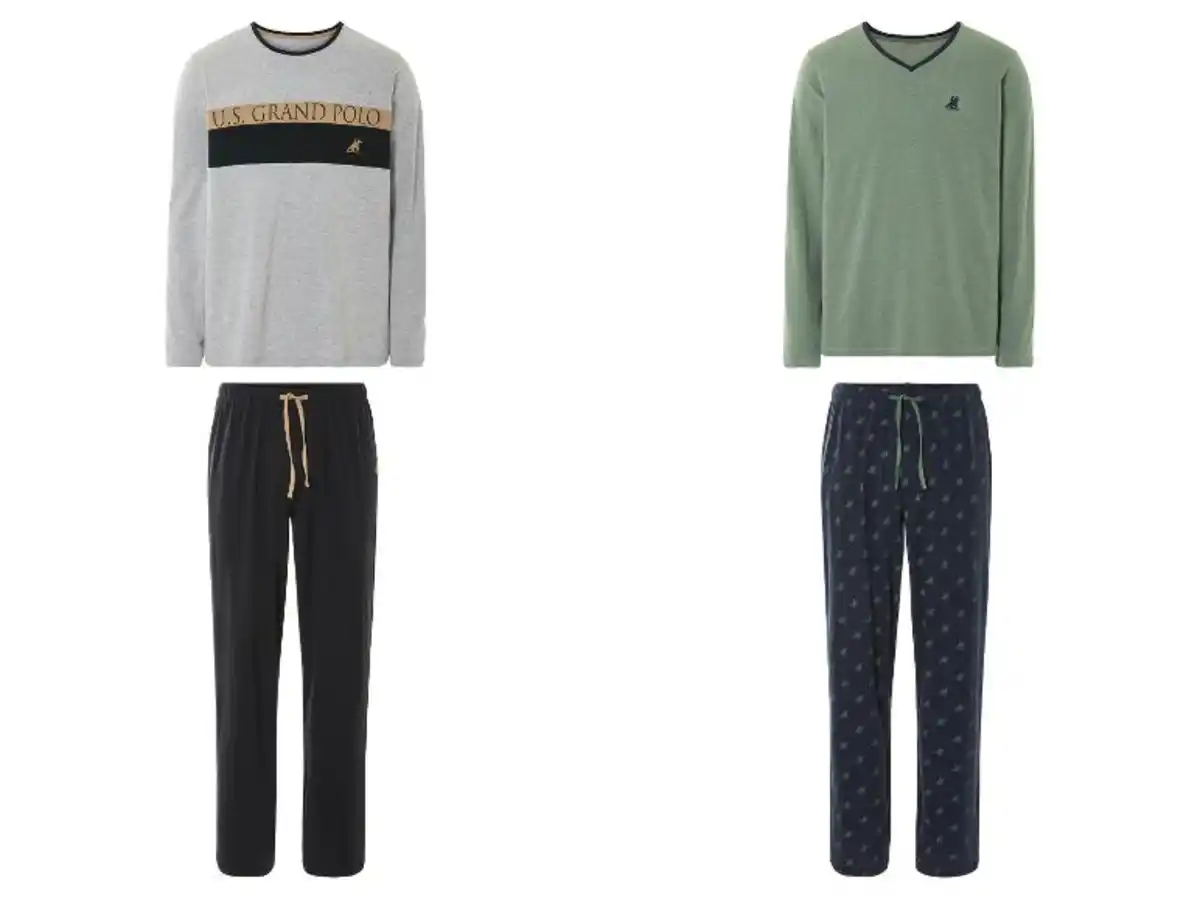 Bild 1 von LIVERGY® Herren Pyjama, mit hohem Baumwollanteil