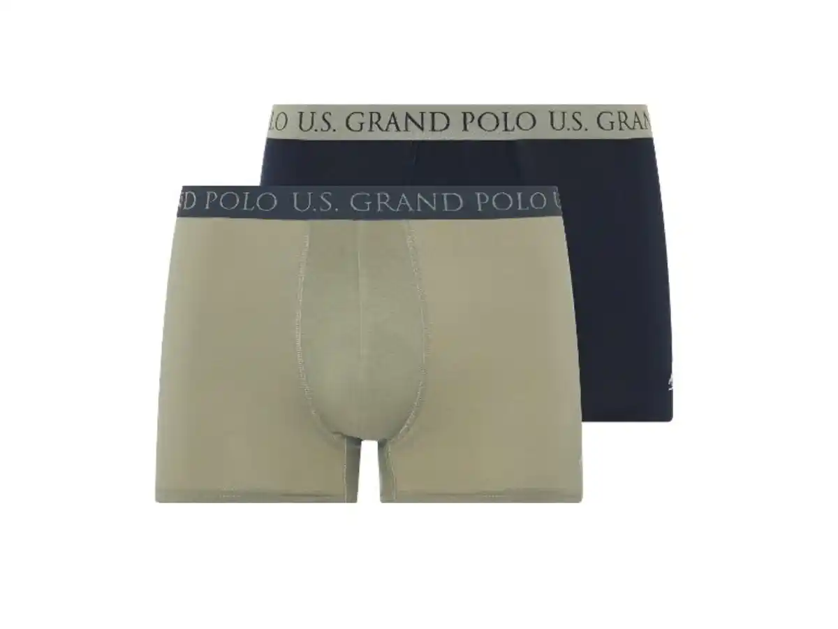 Bild 2 von LIVERGY® x Grand Polo Herren Boxer, 2 Stück, mit hohem Baumwollanteil