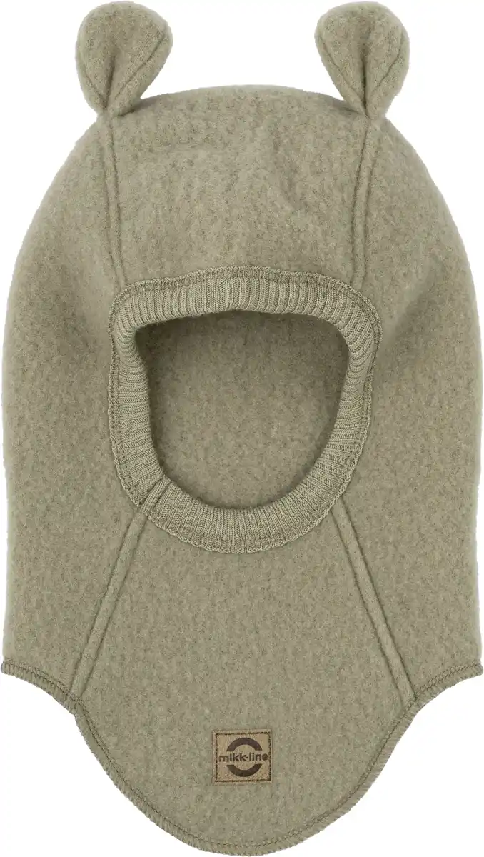 Bild 1 von Mikk-Line Schlupfmütze mit Merinowolle & Ohren, braun, Gr. 74/80