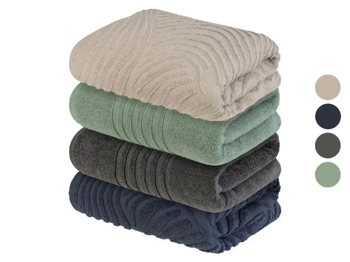 Bild 1 von LIVARNO home Frottier-Duschtuch, aus reiner Baumwolle, 70 x 140 cm