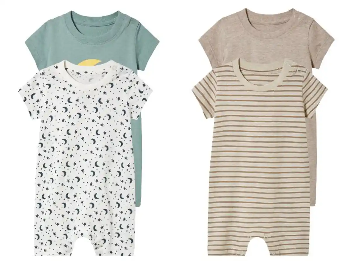 Bild 1 von lupilu® Baby Schlafoveralls, 2 Stück