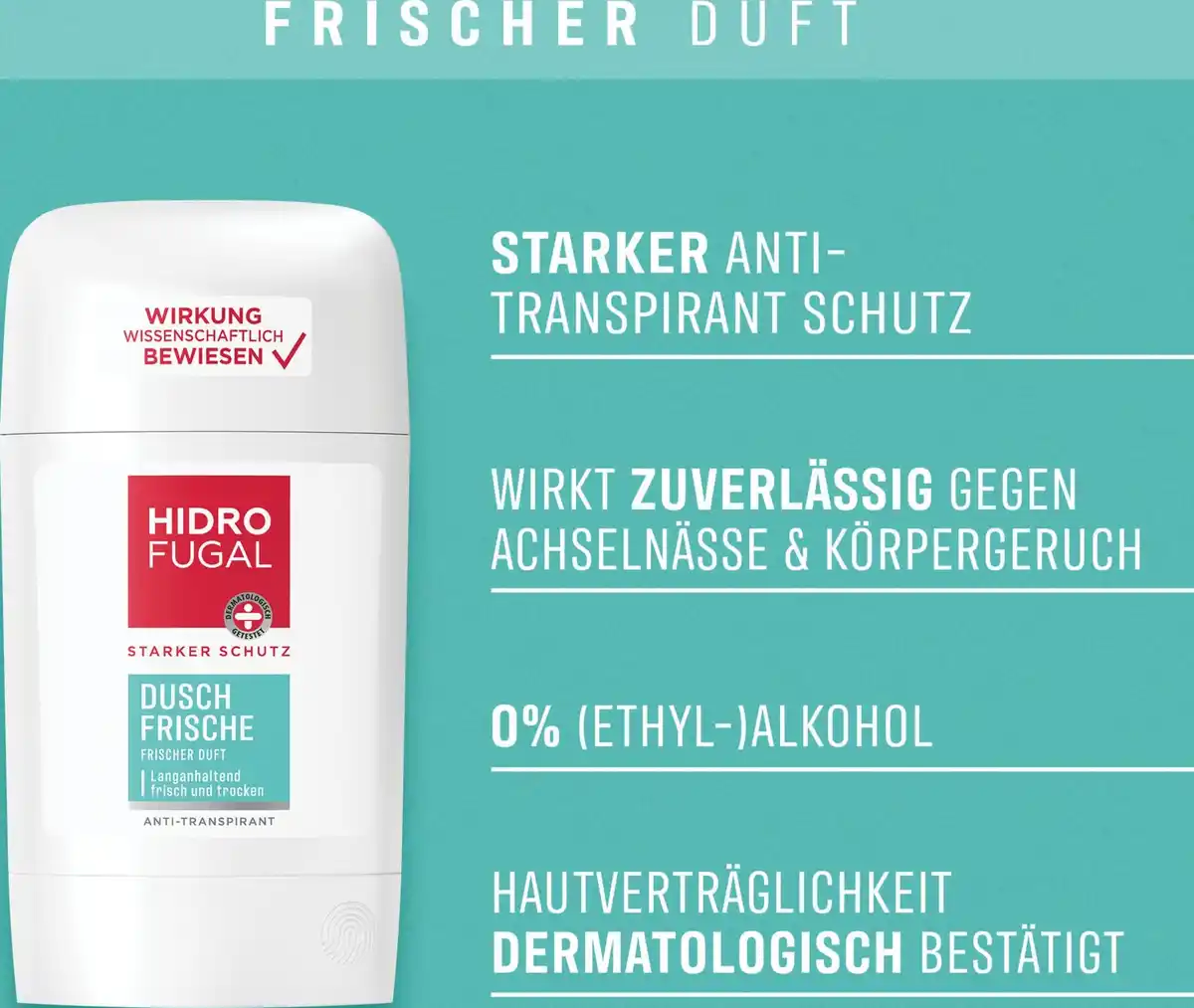 Bild 3 von Hidrofugal Dusch Frische Anti-Transpirant Stick, 50 ml