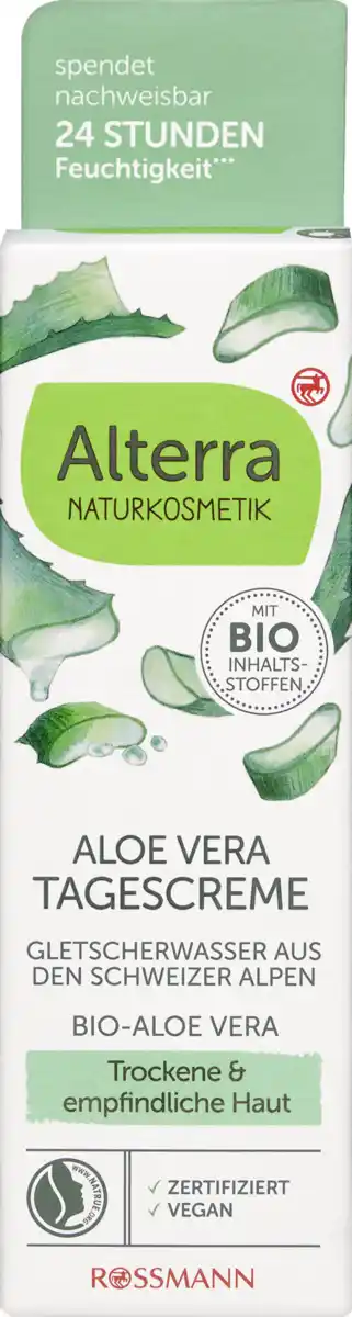 Bild 1 von Alterra NATURKOSMETIK Tagescreme Bio-Aloe Vera & Gletscherwasser, 50 ml
