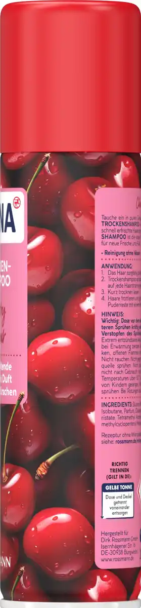 Bild 3 von ISANA Trockenshampoo Cherry, 200 ml