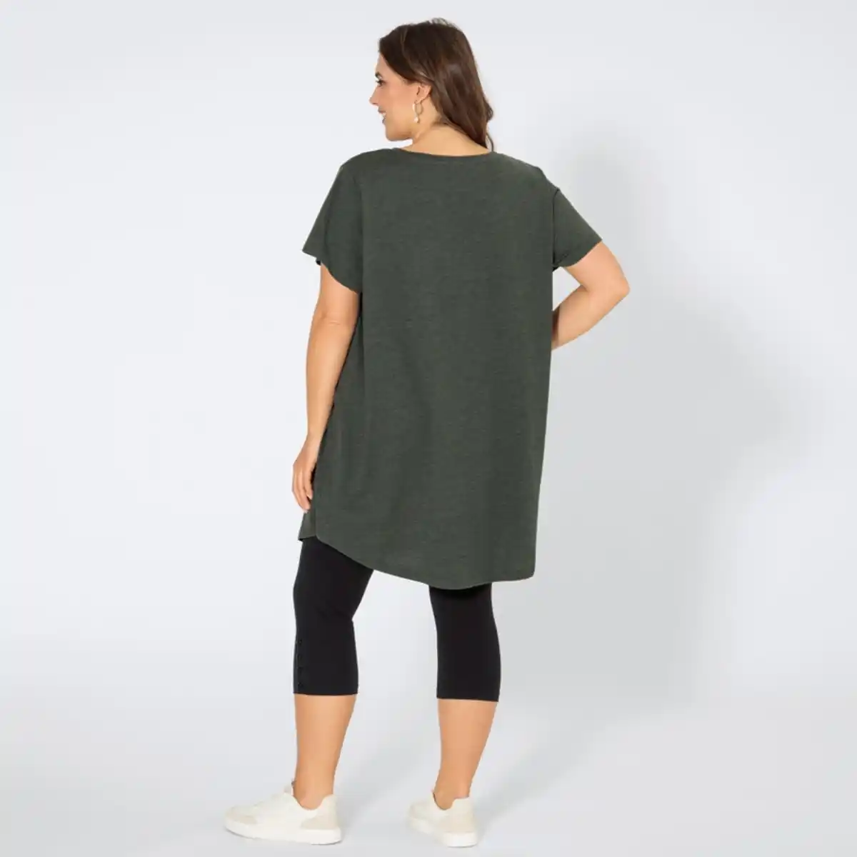 Bild 4 von Damen-Caprileggings mit Knöpfen, große Größen