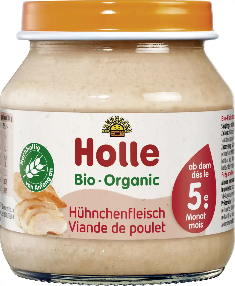 Bild 1 von Holle Hühnchenfleisch ab dem 5. Monat, 125 g