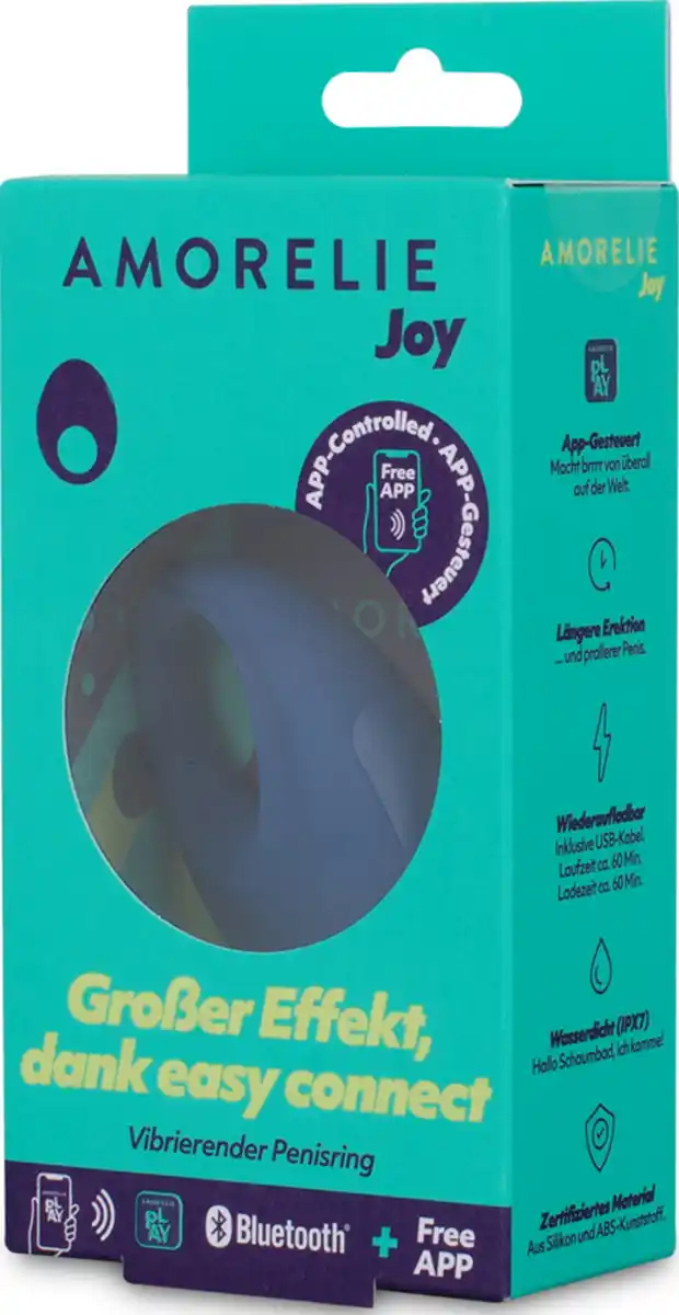 Bild 1 von AMORELIE Joy Vibrierender Penisring Grow blau