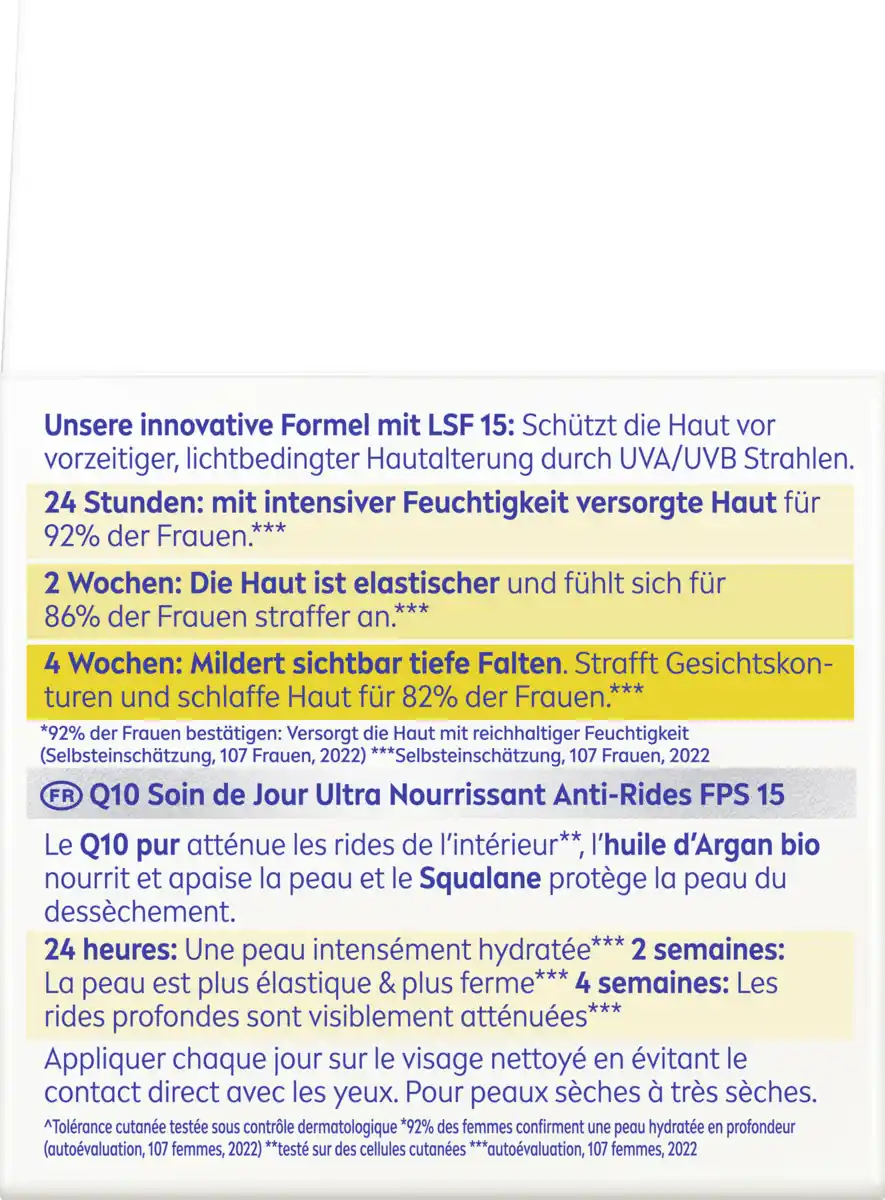 Bild 2 von NIVEA Q10 Anti-Falten Extra-Reichhaltige Tagespflege Trockene Haut LSF 15, 50 ml