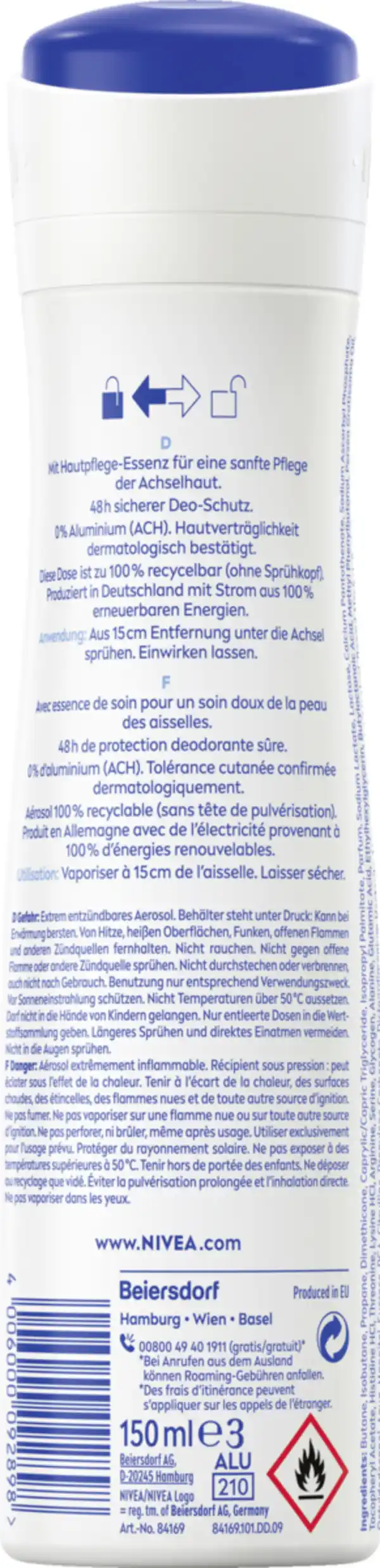 Bild 2 von NIVEA Original Care Deodorant Spray, 150 ml
