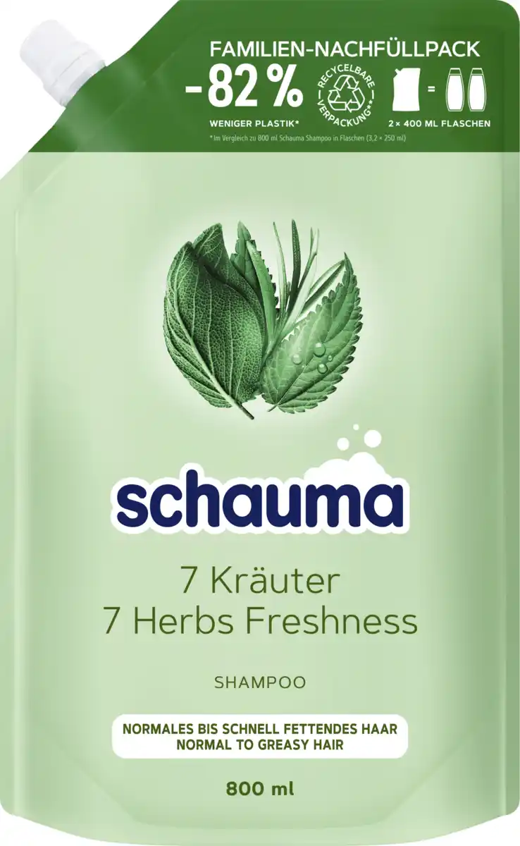 Bild 1 von Schauma Shampoo 7 Kräuter Nachfüllpack, 800 ml