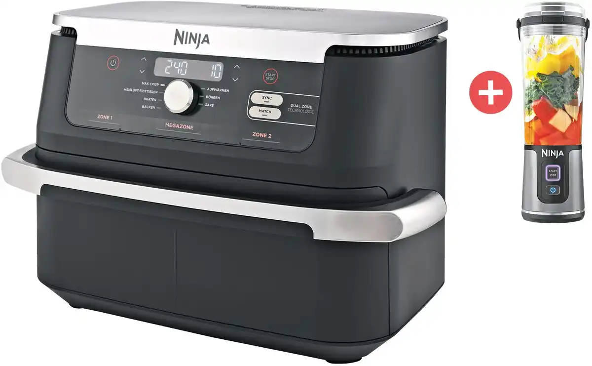 Bild 1 von AF500EU Foodi FlexDrawer Heißluft-Fritteuse + Dein Geschenk: NINJA Blast Standmixer