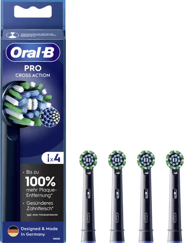 Bild 2 von Oral-B Aufsteckbürsten Pro CrossAction Schwarz