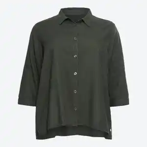Damen-Bluse mit Leinen, große Größen