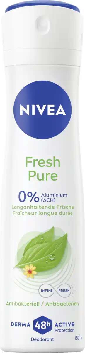 Bild 1 von NIVEA Fresh Pure Deodorant Spray, 150 ml