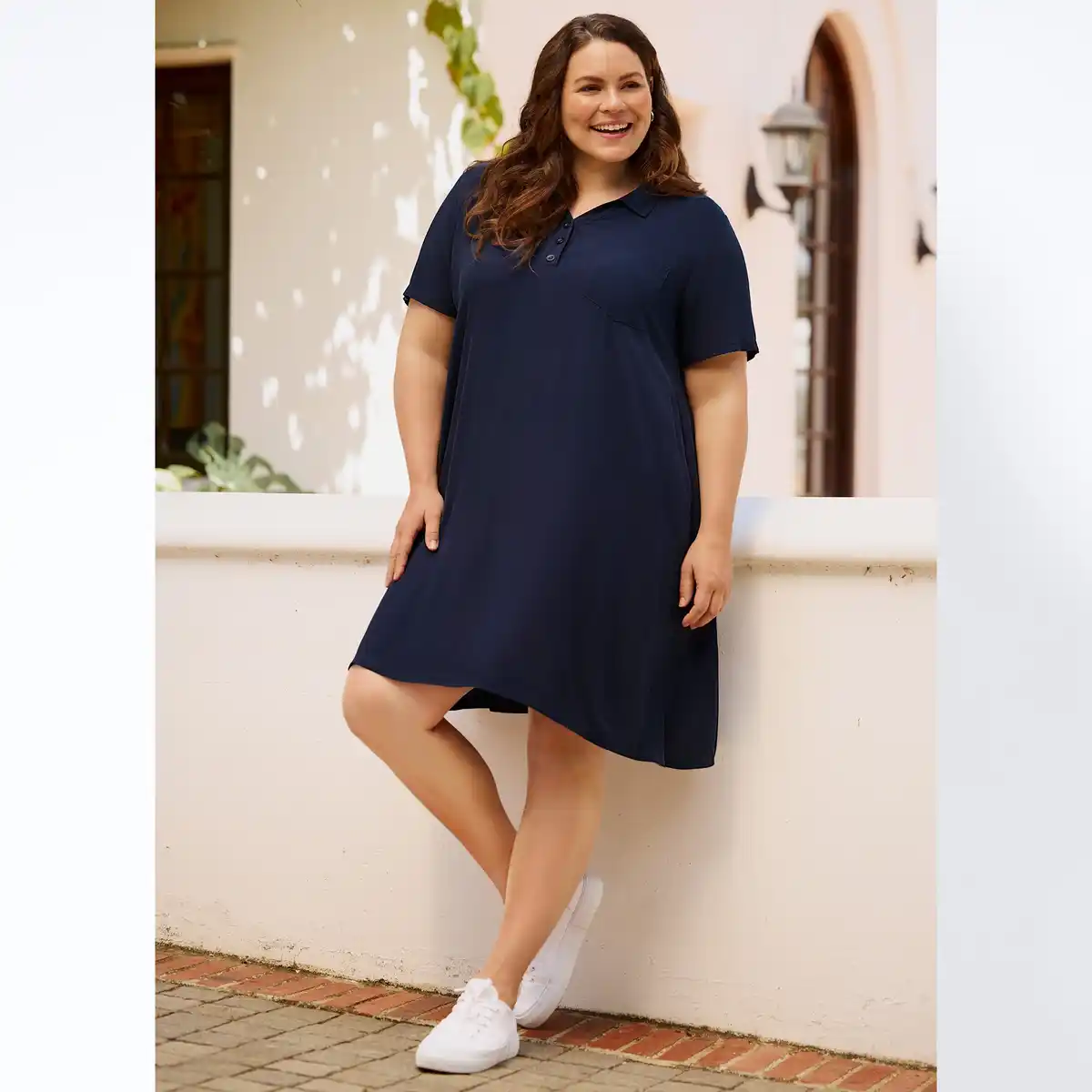 Bild 1 von Damen-Kleid mit Knopfleiste, große Größen