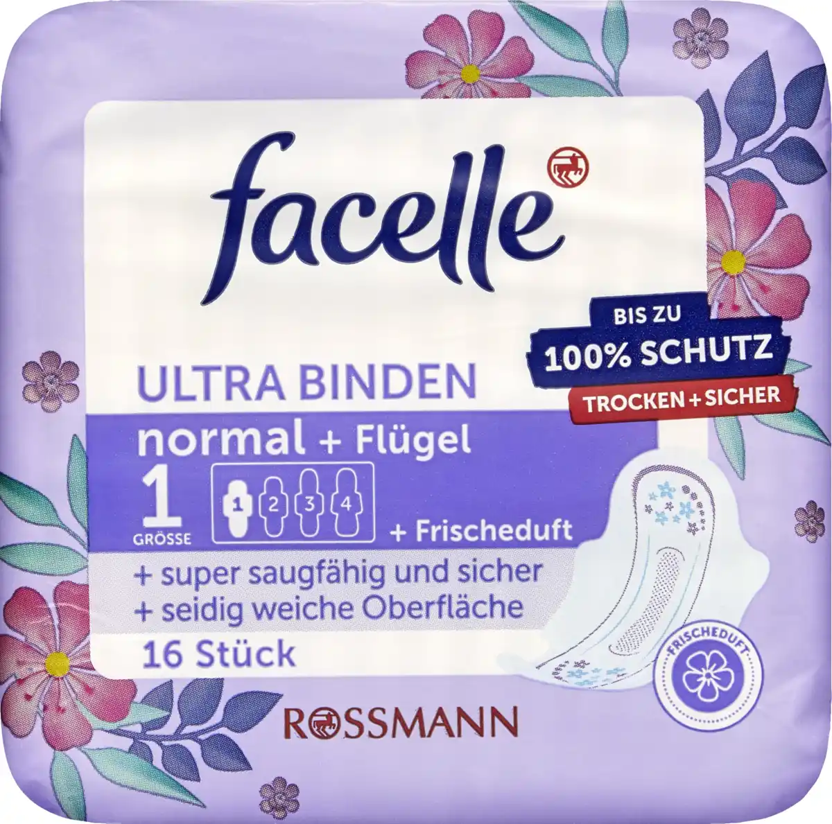 Bild 1 von facelle Ultra Binden normal + Flügel + Frischeduft