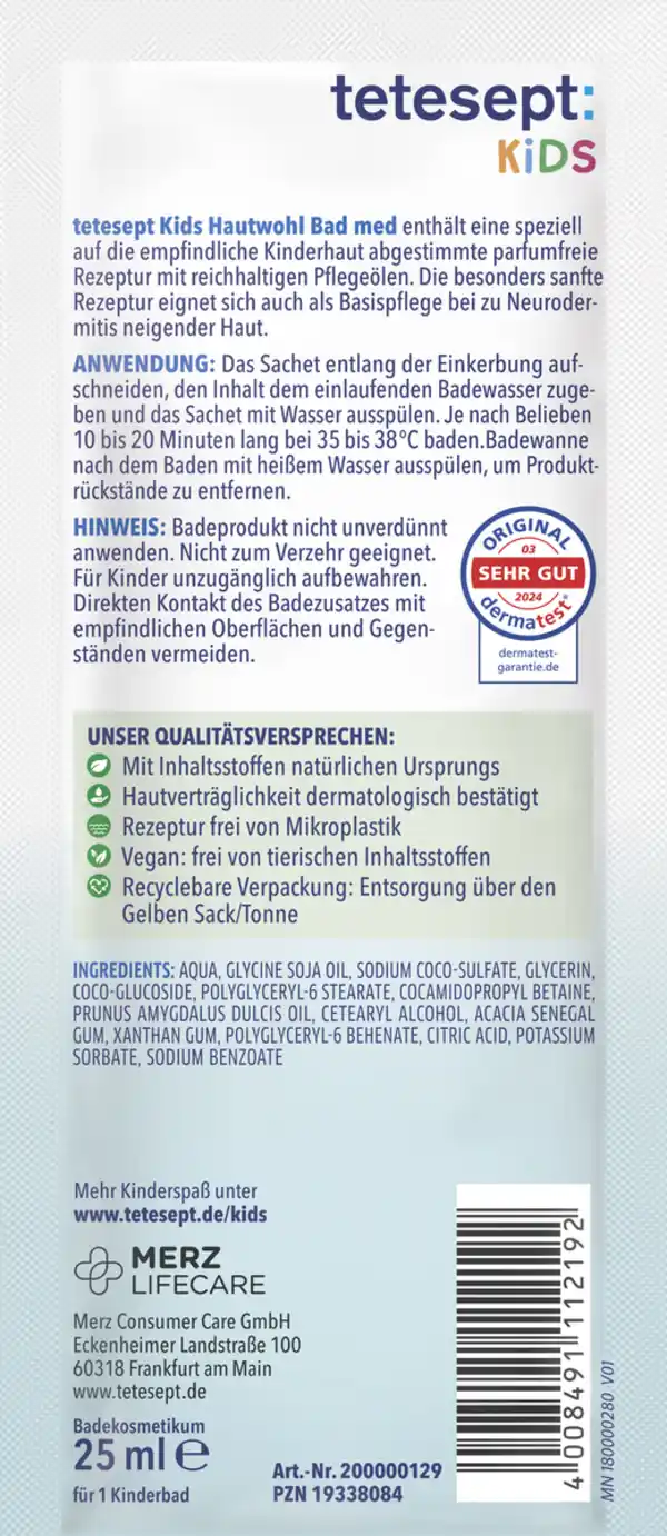 Bild 2 von tetesept Kinder Badespaß Kids Hautwohl Bad med, 25 ml
