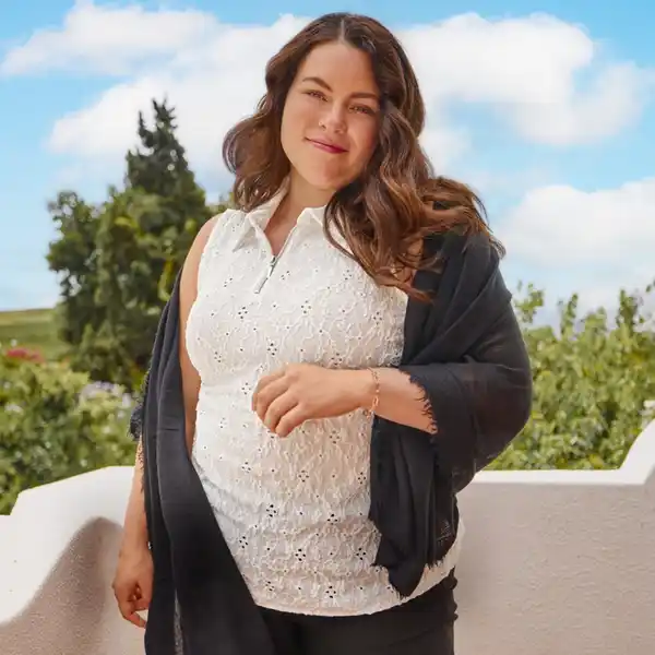 Bild 2 von Damen-Blusentop mit Reißverschluss, große Größen