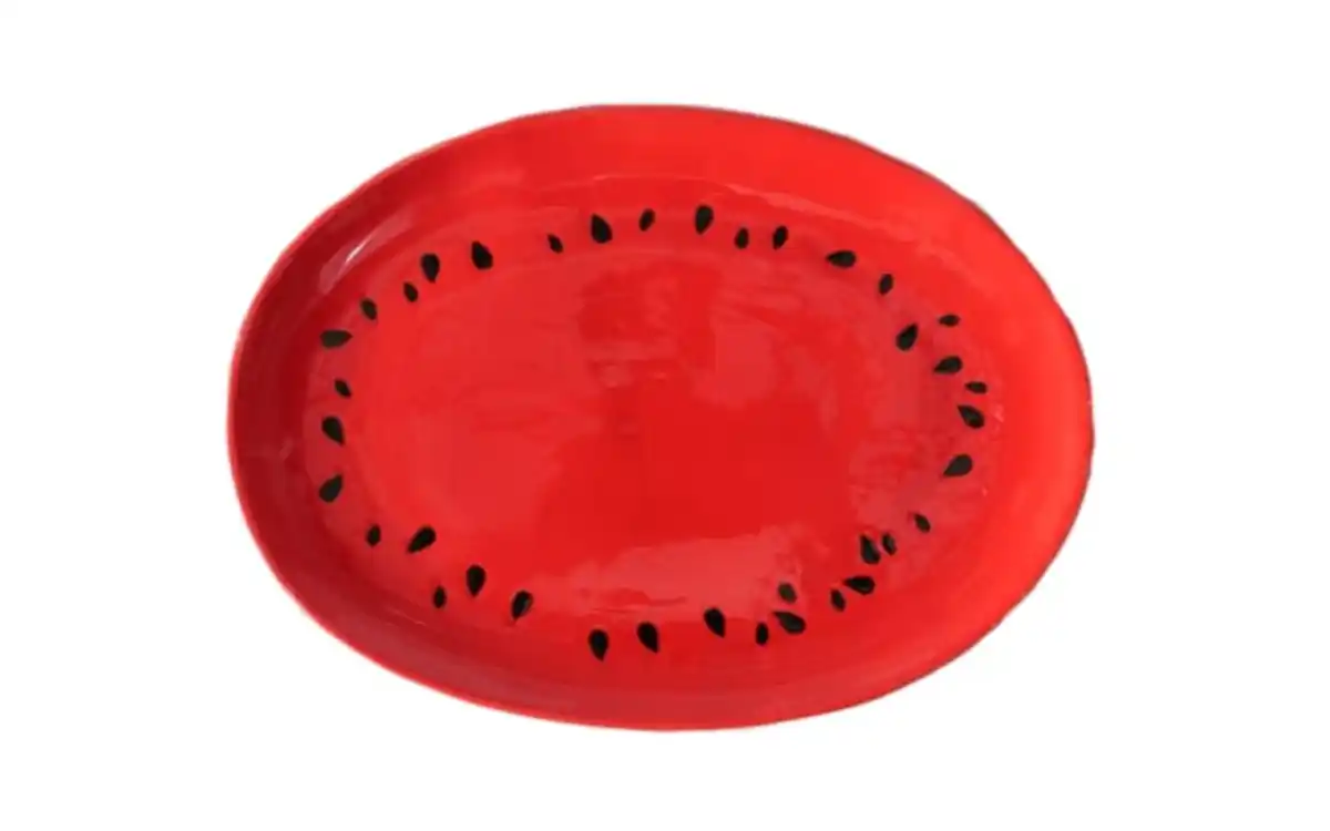 Bild 4 von Servierplatte Melone, rot/grün