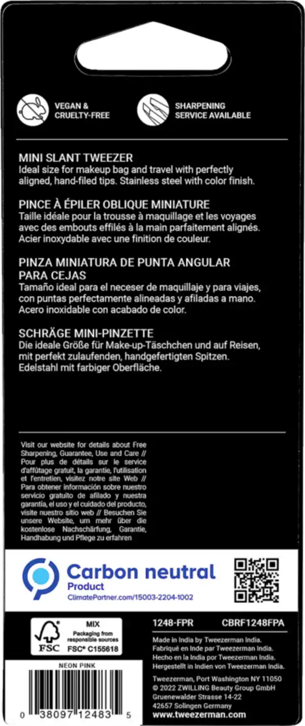 Bild 2 von Tweezerman Mini Slant Tweezer - Schräge Mini Pinzette, Neon Pink