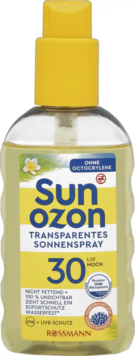 Bild 1 von sunozon Classic Transparentes Sonnenspray LSF 30, 200 ml