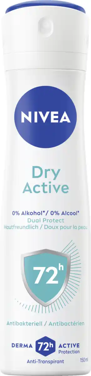 Bild 1 von NIVEA Dry Active Anti-Transpirant Spray, 150 ml