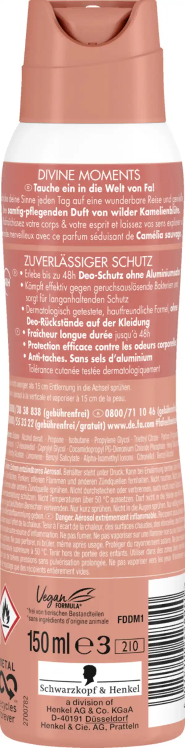 Bild 2 von Fa Deospray Divine Moments, 150 ml