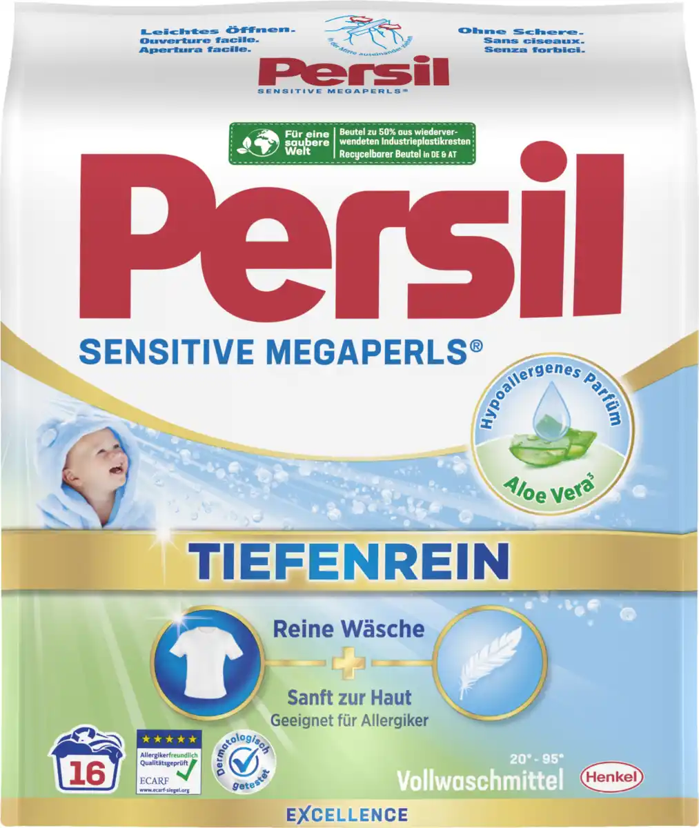 Bild 1 von Persil Megaperls Sensitive Vollwaschmittel 16 WL