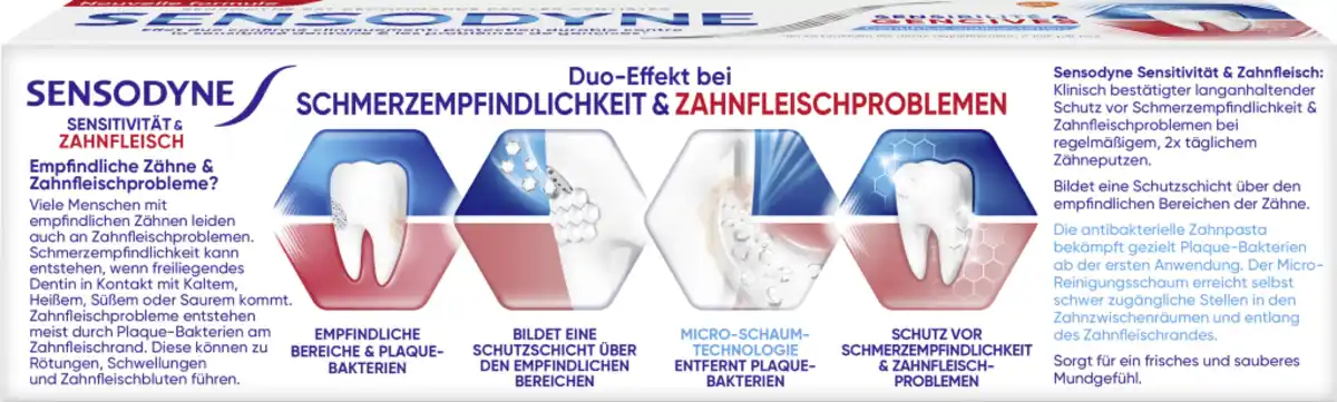 Bild 2 von Sensodyne Sensitivität & Zahnfleisch Zahnpasta, 75 ml