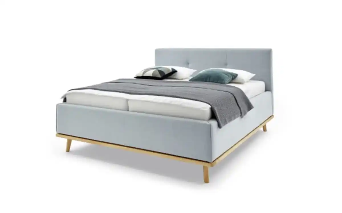 Bild 1 von Duo Collection - Polsterbett Delphi, eisblau, inkl. Bettkästen und inkl. Matratzen