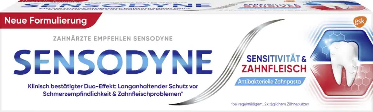 Bild 1 von Sensodyne Sensitivität & Zahnfleisch Zahnpasta, 75 ml