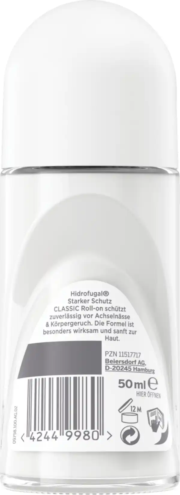 Bild 2 von Hidrofugal Classic Anti-Transpirant Roll On, 50 ml
