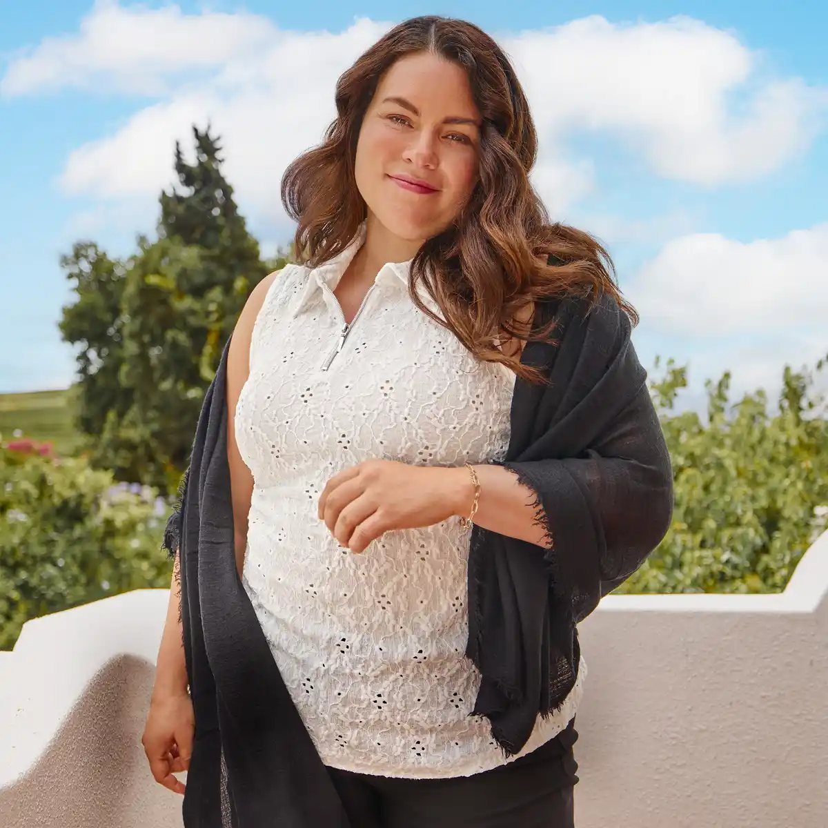 Bild 1 von Damen-Blusentop mit Reißverschluss, große Größen