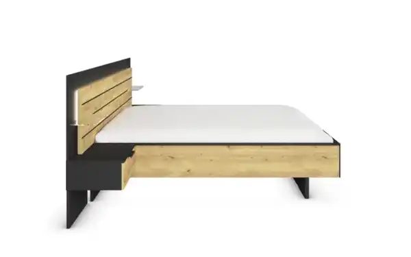 Bild 3 von Wiemann - Bettanlage Ventura, Asteiche Nachbildung/schwarz, 180 x 200 cm