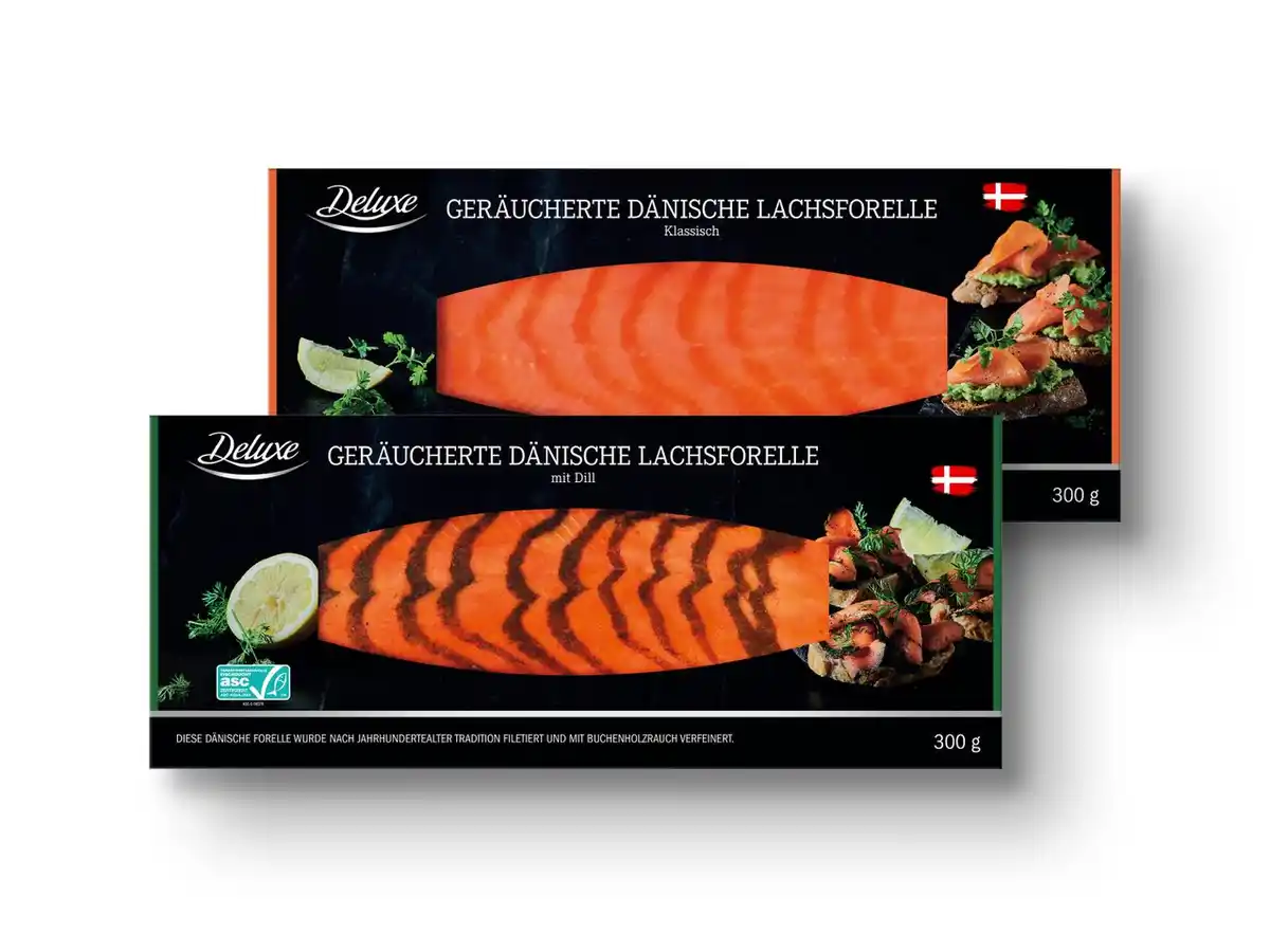 Bild 1 von Deluxe ASC Geräucherte Dänische Lachsforelle,  300 g