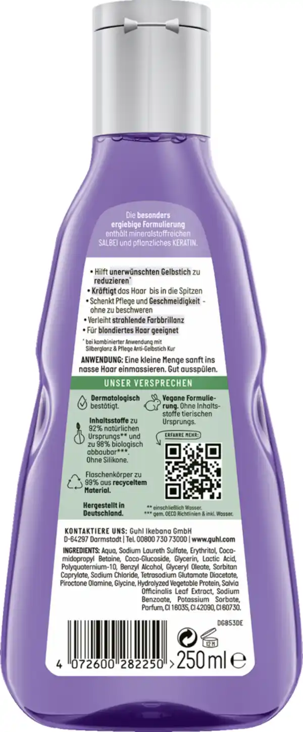 Bild 2 von Guhl Silberglanz & Pflege Shampoo, 250 ml