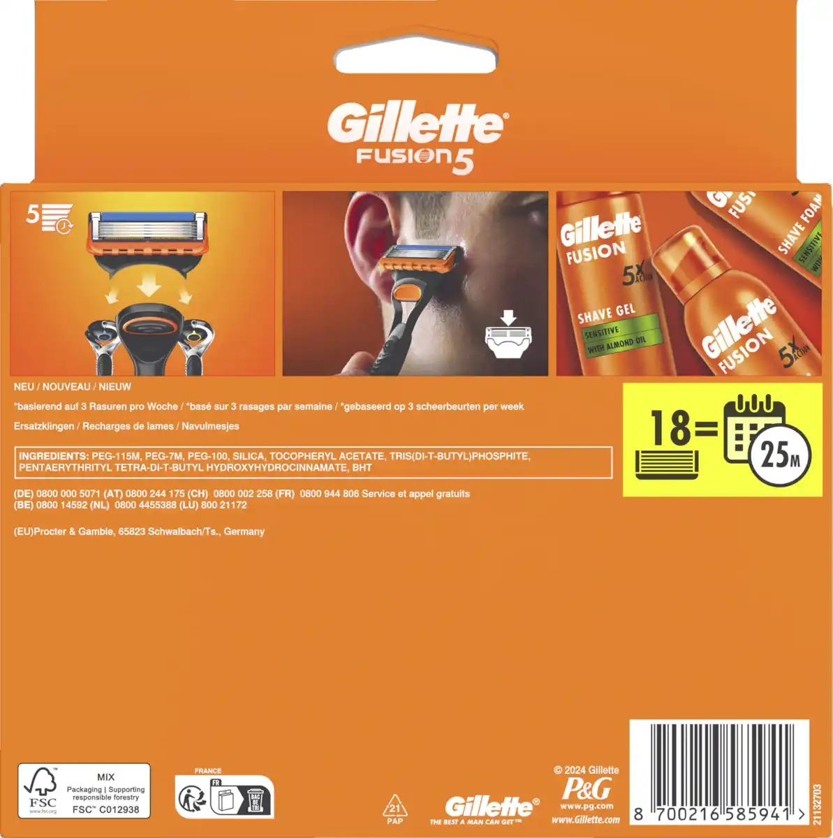 Bild 2 von Gillette Fusion5 Rasierklingen