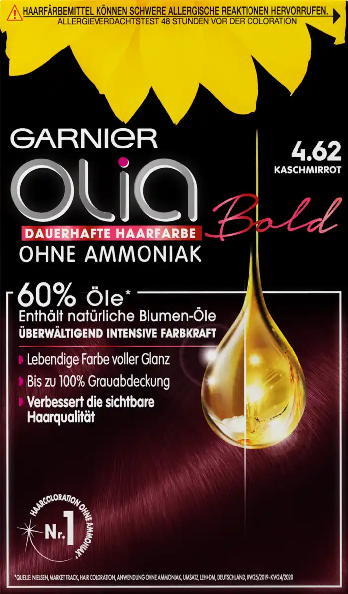 Bild 1 von Garnier Olia Dauerhafte Haarfarbe Coloration 4.62 Kaschmirrot