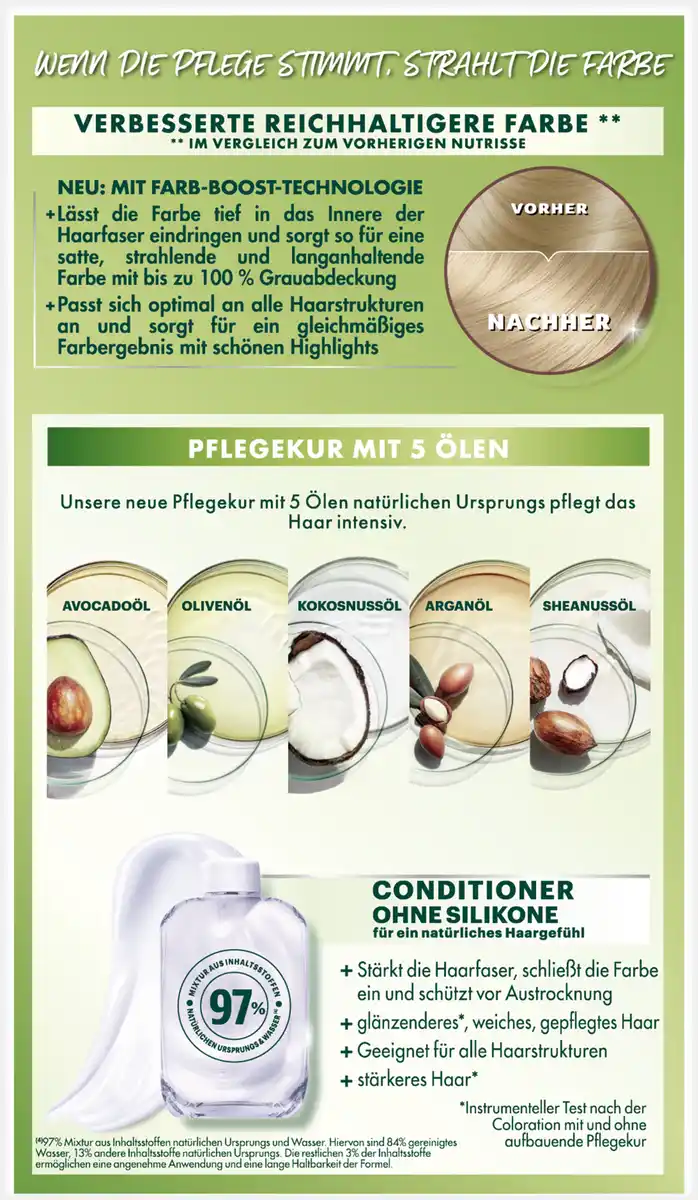 Bild 4 von Garnier Nutrisse Ultra Crème Coloration Dauerhafte Pflege-Haarfarbe 8 Vanilla Blond