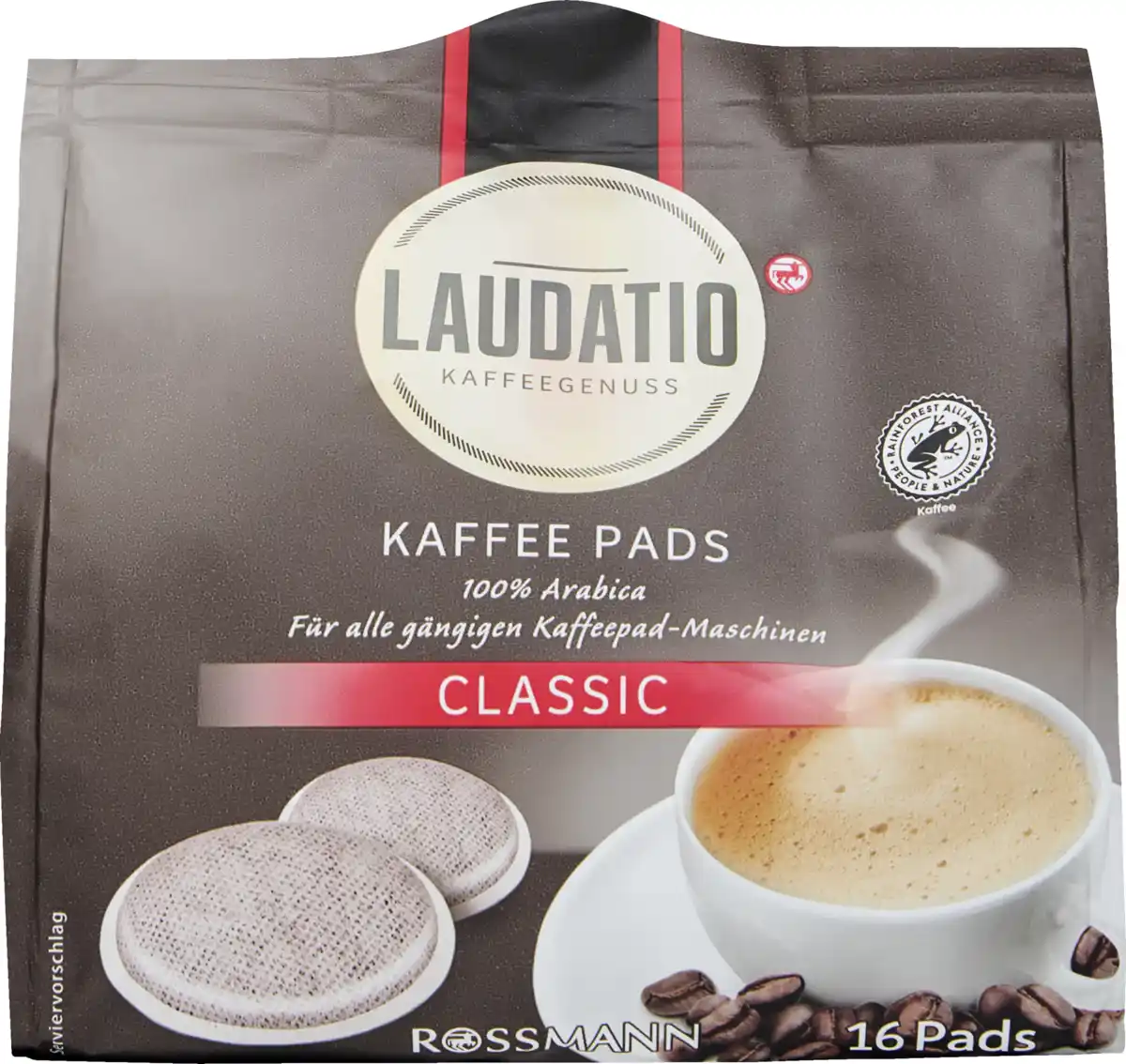 Bild 1 von LAUDATIO KAFFEEGENUSS Kaffeepads Classic, 112 g