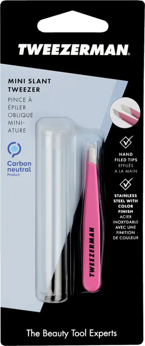 Bild 1 von Tweezerman Mini Slant Tweezer - Schräge Mini Pinzette, Neon Pink