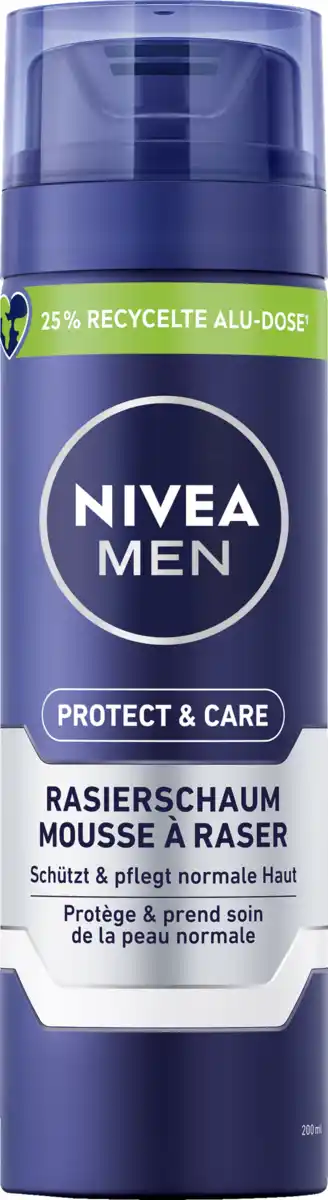 Bild 1 von NIVEA MEN Protect+Care Rasierschaum, 200 ml