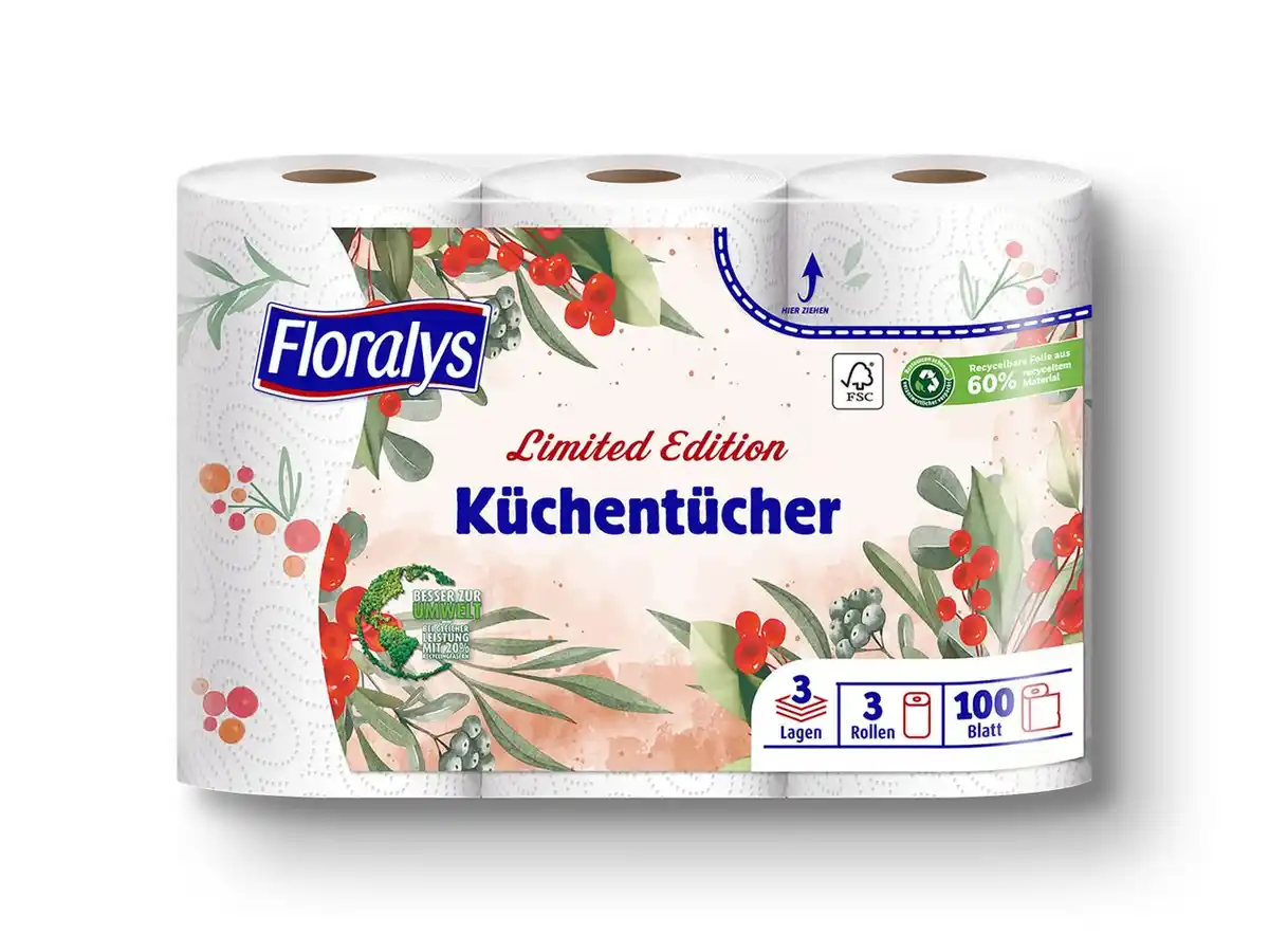 Bild 1 von Floralys Küchentücher mit Dekor