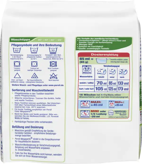 Bild 2 von Persil Universalwaschmittel Megaperls 16 WL