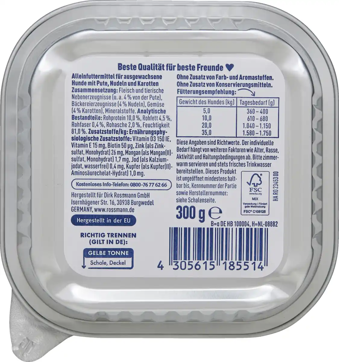 Bild 2 von Winston Schlemmer-Menü mit Pute, Nudeln & Karotten, 300 g