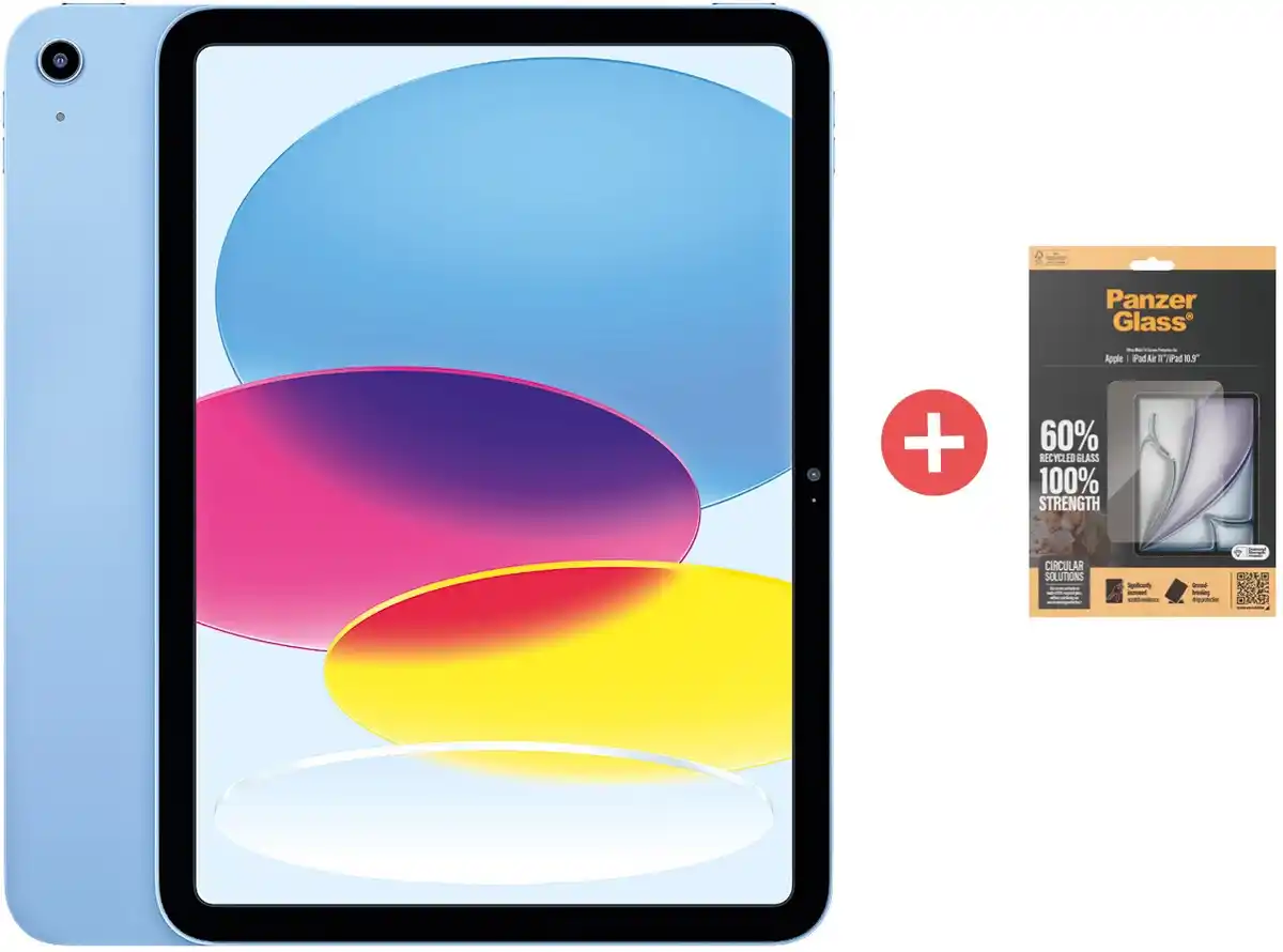 Bild 1 von iPad 10. Gen. (64GB) WiFi blau + Dein Geschenk: PanzerGlass® Screen Protector