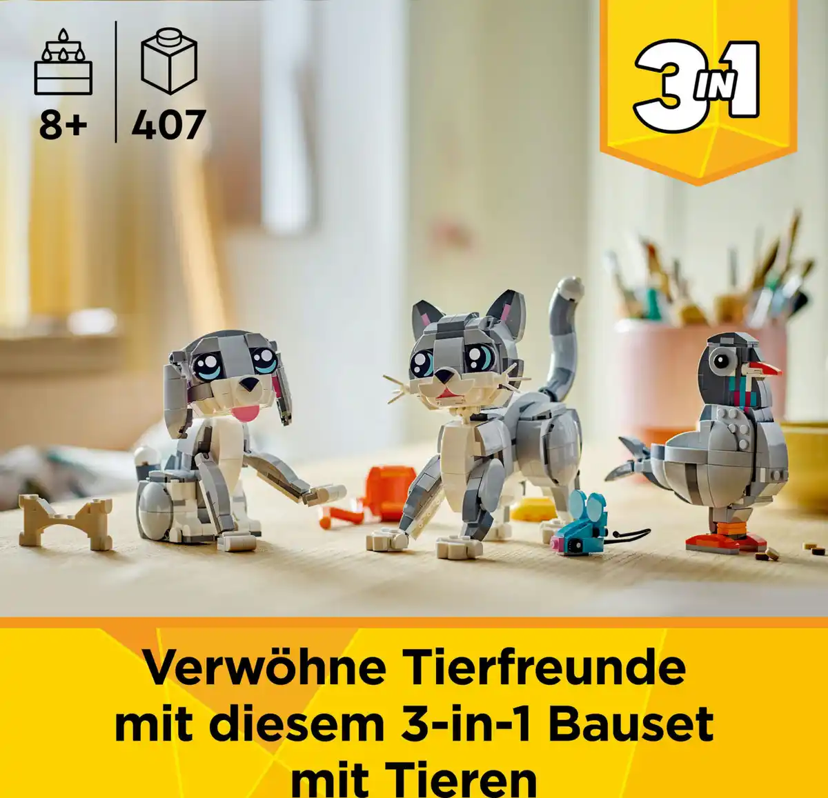 Bild 4 von LEGO CREATOR 31163 Graue Katze