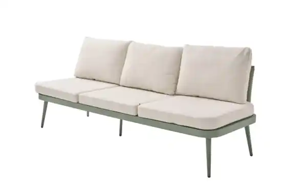 Bild 1 von outdoor (Gartenmöbel Mit Flair) - Gartensofa Rieti, salbei/beige, inkl. Kopfteilverstellung vorstehend rechts