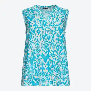 Damen-Bluse mit modischem Druck, große Größen