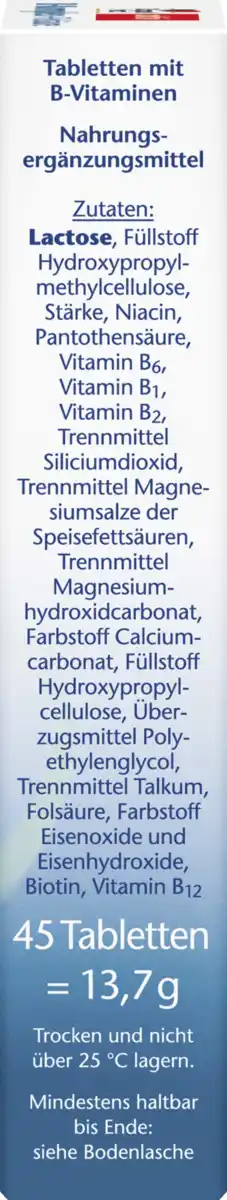 Bild 2 von Doppelherz aktiv B-Komplex + Folsäure Mini-Tabletten, 13,7 g